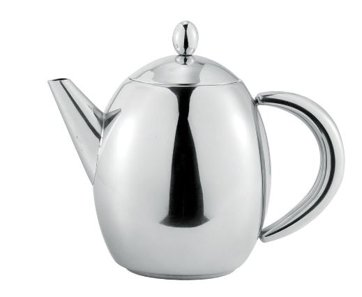 Benzer – Hotello Polished Steel Tea Pot 500ml 3 Cup